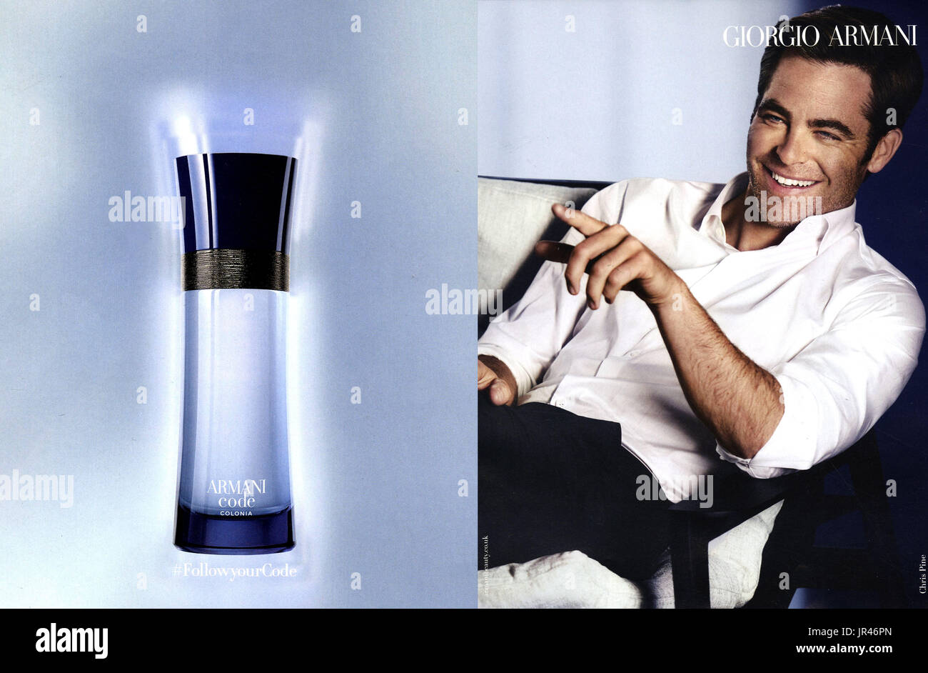 Perfume advert armani hi-res stock photography and images - Alamy