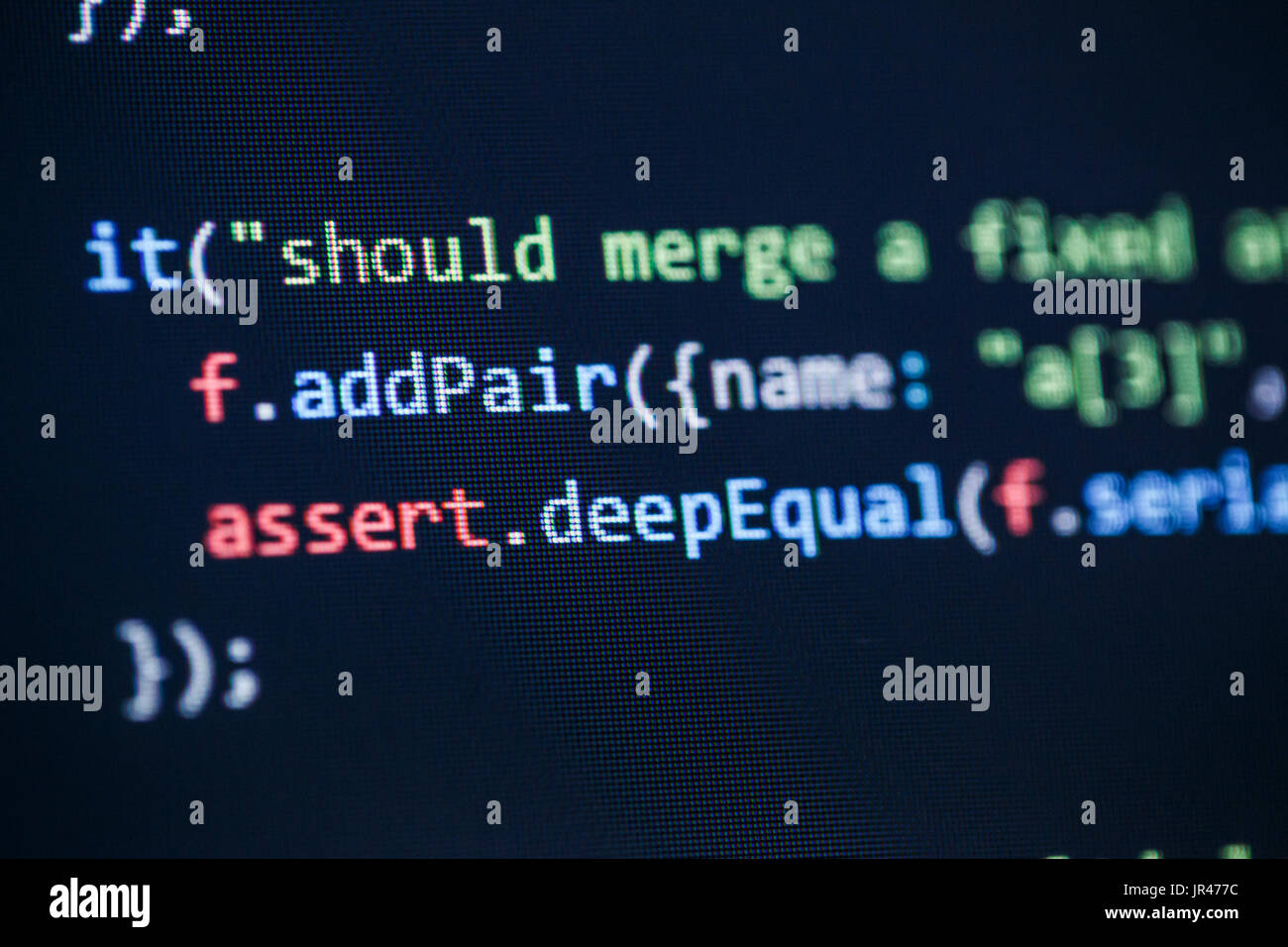 Software developer programming code Stock Photo - Alamy
