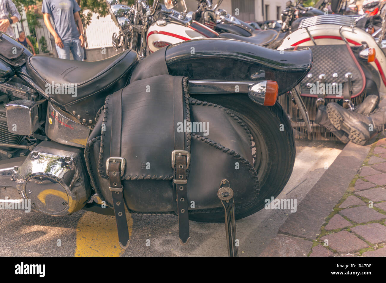 leather motorbike bags