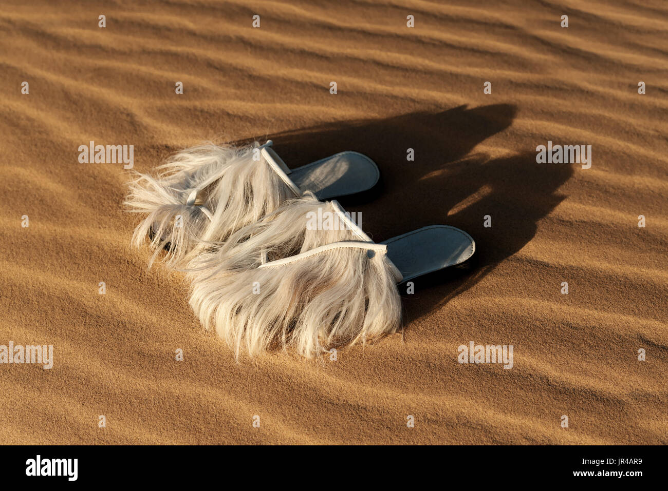 Goat hair slippers outlet