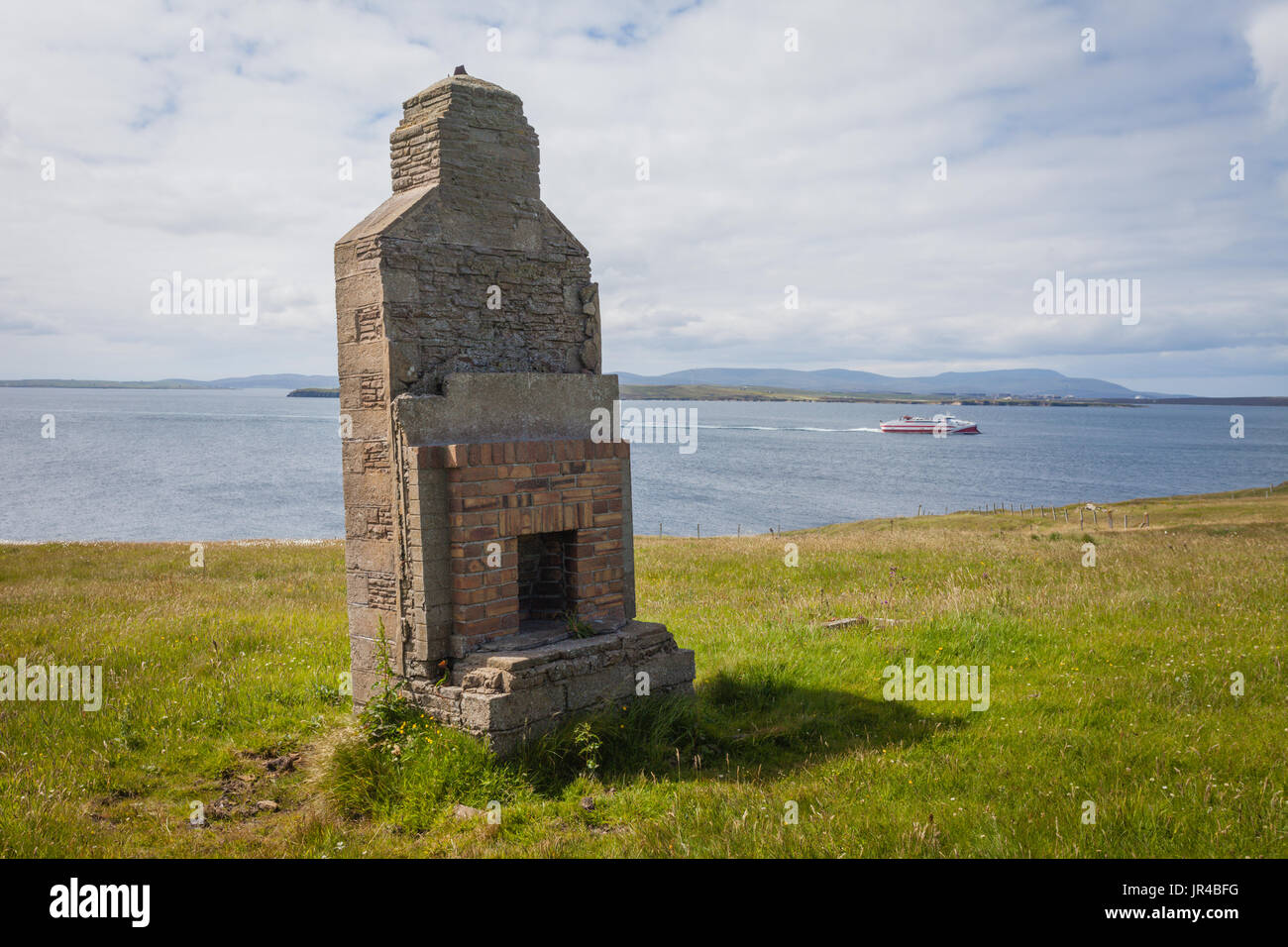 South Ronaldsay, Hoxa Head, Balfour Battery, Orkney UK Scotland Stock Photo