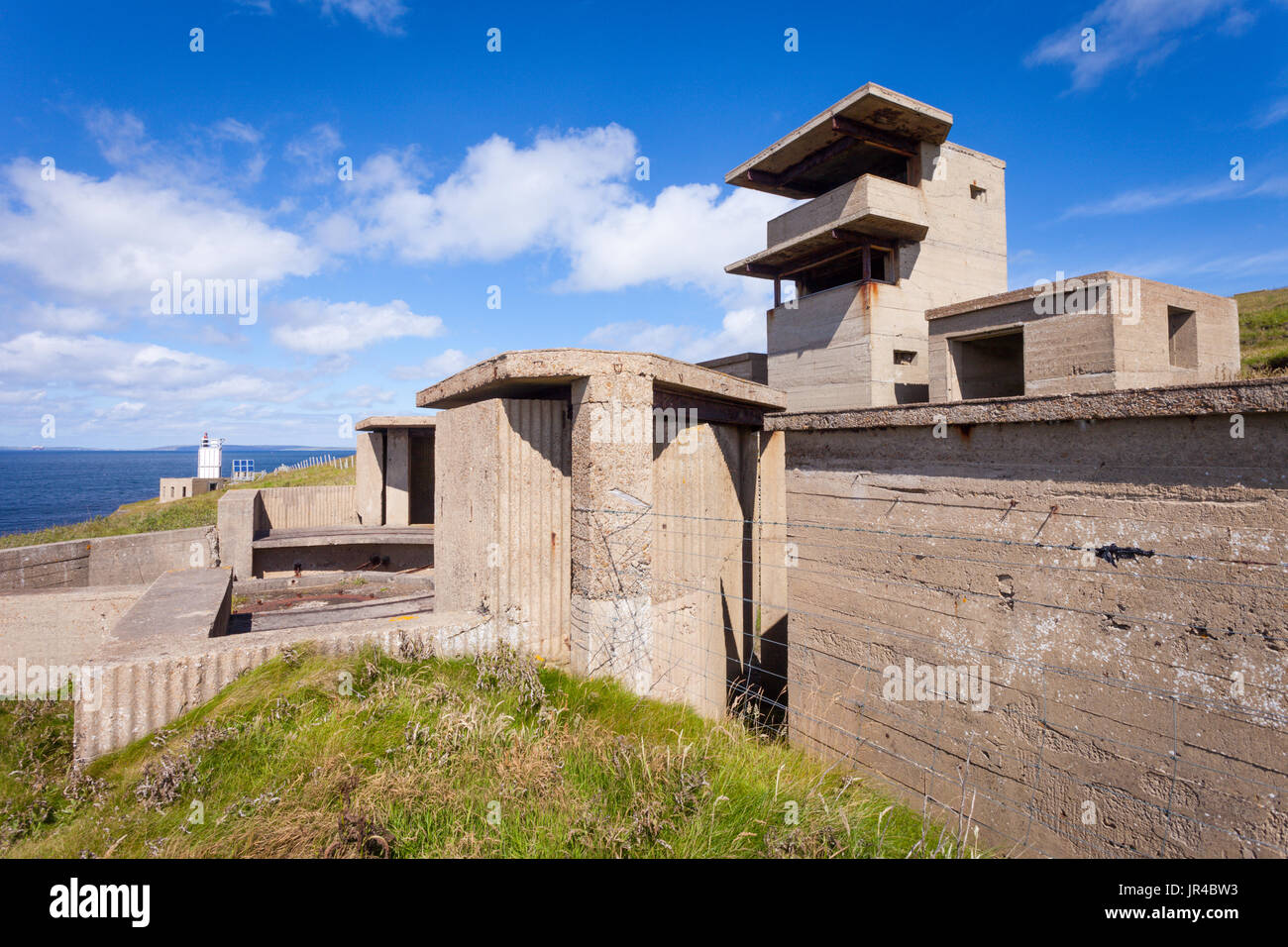 South Ronaldsay, Hoxa Head, Balfour Battery, Orkney UK Scotland Stock Photo