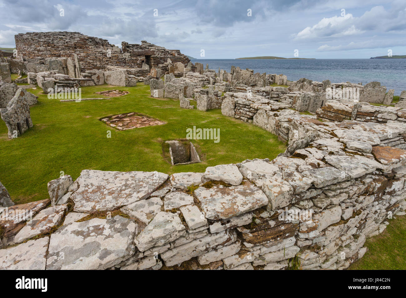 The Broch of Gurness, Orkney neolithic site Stock Photo