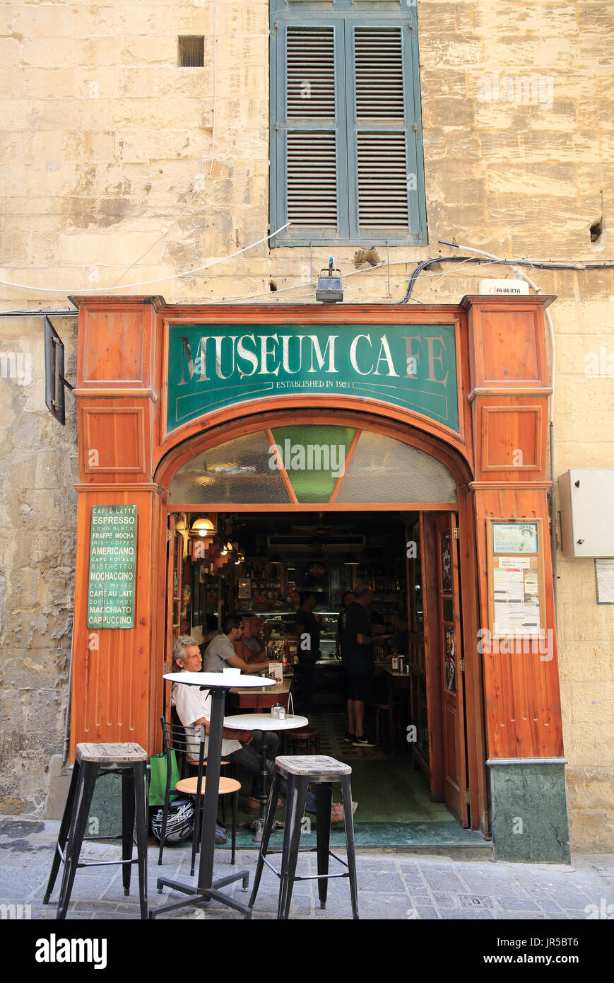 The Museum Cafe on Melita Street in the heart of historic Valletta