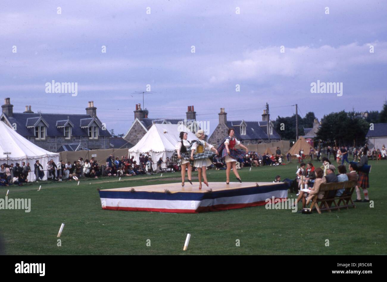 Nethybridge, Inverness-shire , Scotland August 1972. Abernethy Highland Games.    Photograph by Tony Henshaw Stock Photo