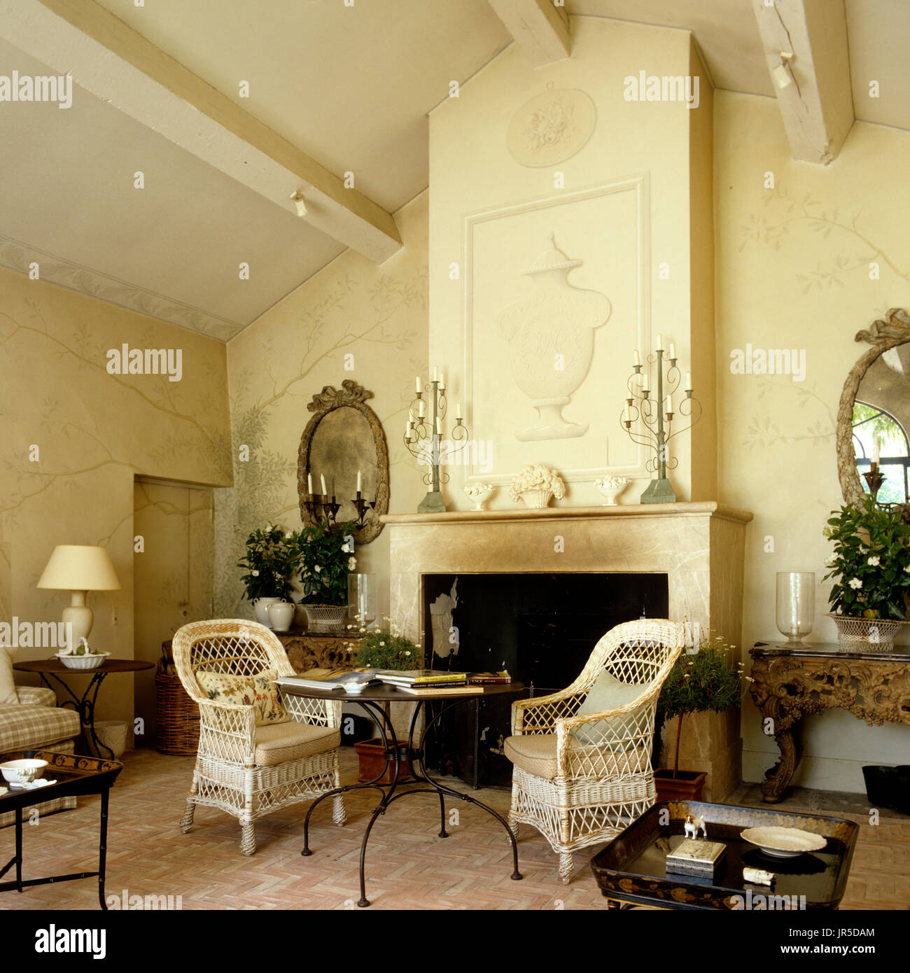 Edwardian style living room Stock Photo Alamy
