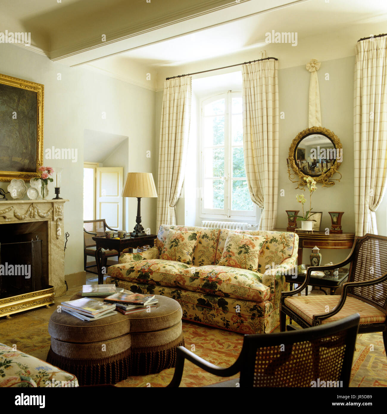 Edwardian style living room Stock Photo