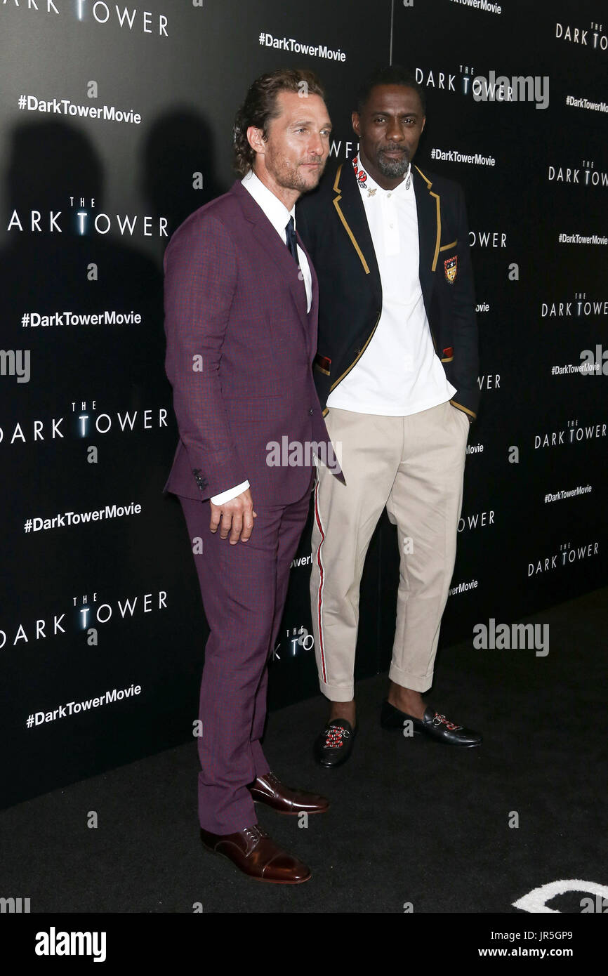 Matthew Mcconaughey And Idris Elba Attend The Dark Tower New York Premiere At Museum Of Modern Art On July 31 2017 In New York City Stock Photo Alamy