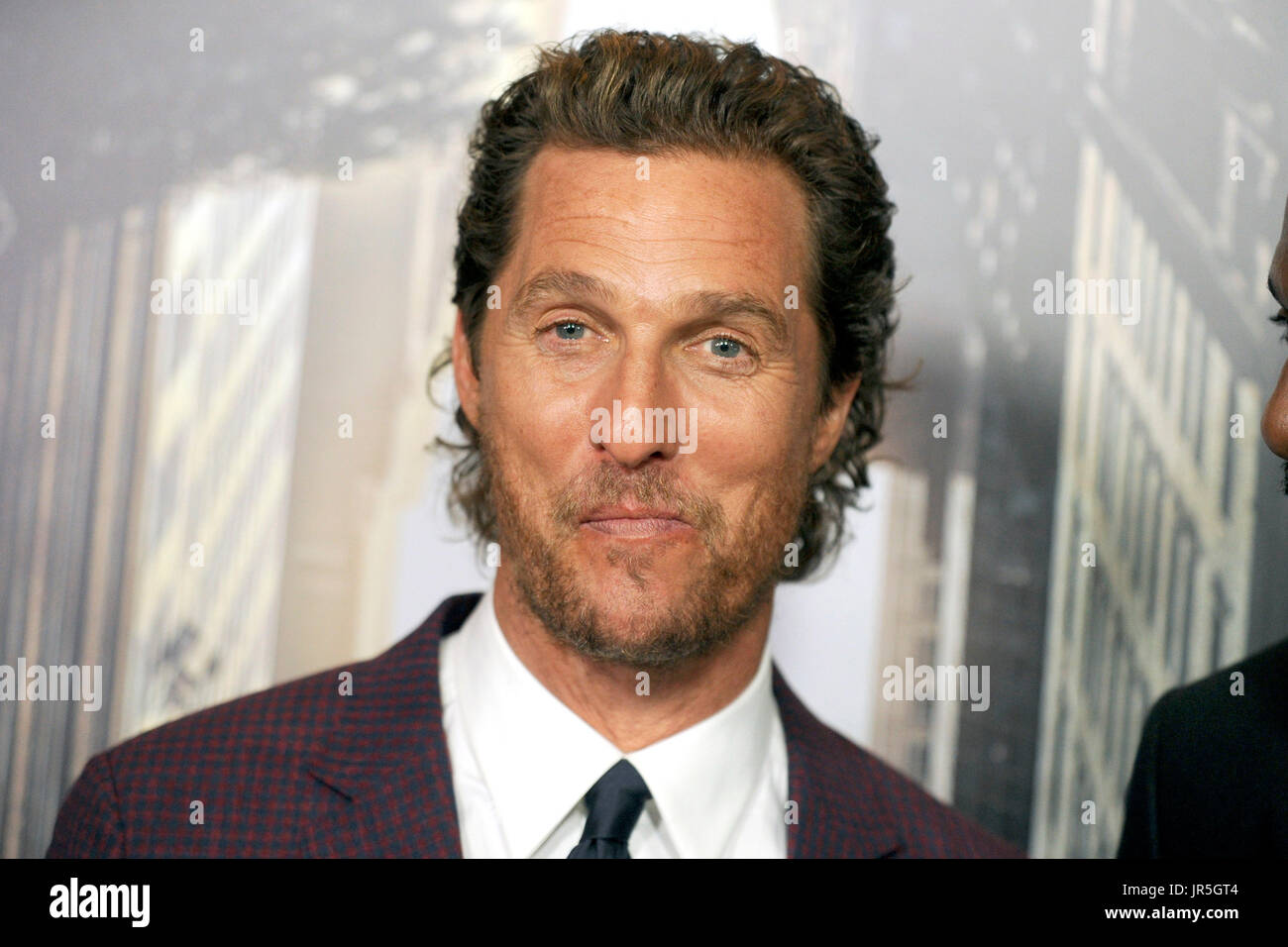 Matthew McConaughey attends 'The Dark Tower' New York premiere at Museum of Modern Art on July 31, 2017 in New York City. Stock Photo