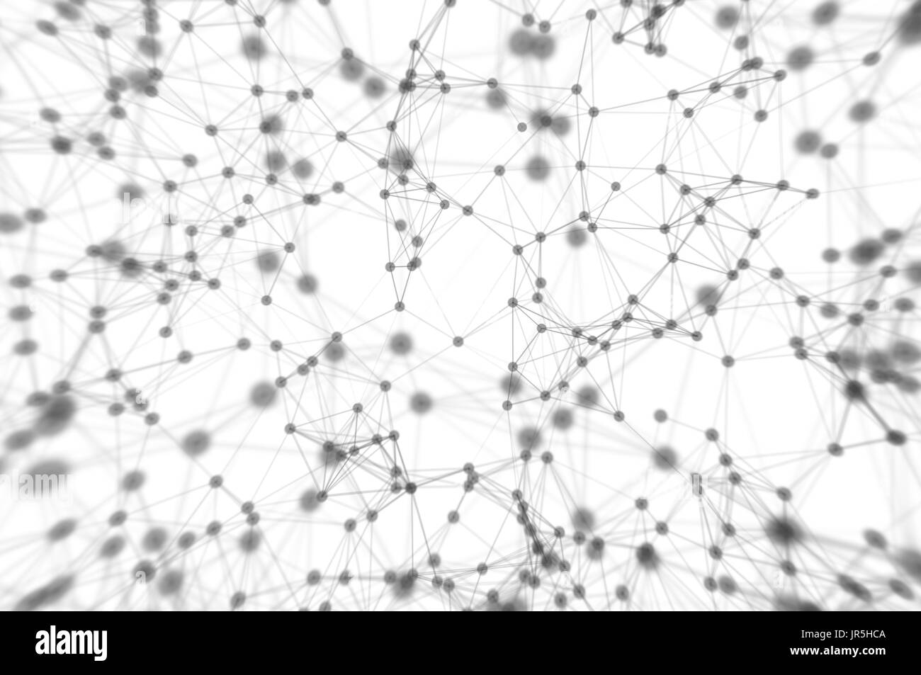 Communication social mesh. Network perspective polygonal background. Stock Photo