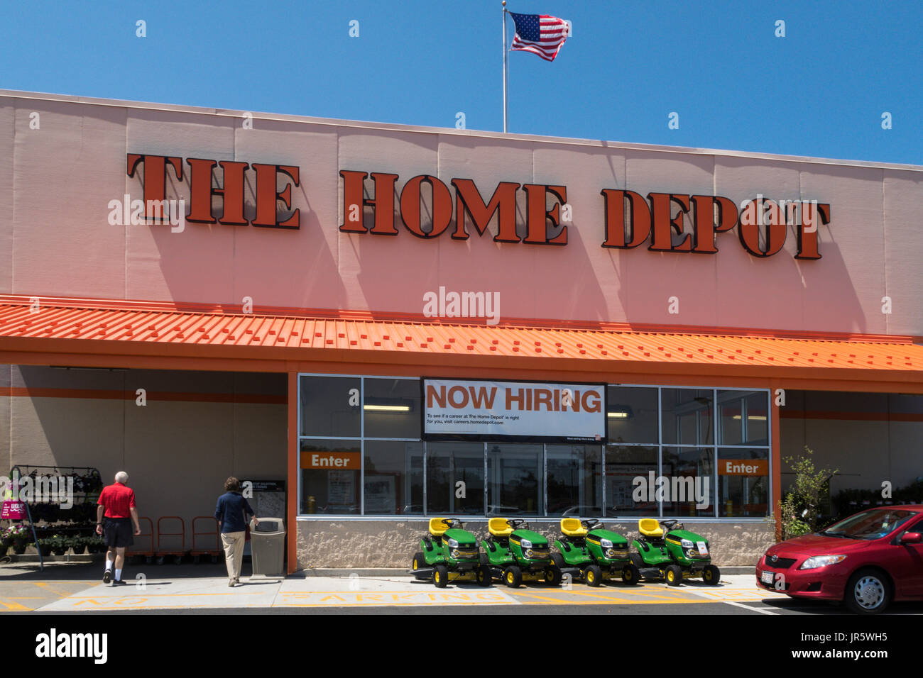 The Home Depot Storefront, NYC Stock Photo