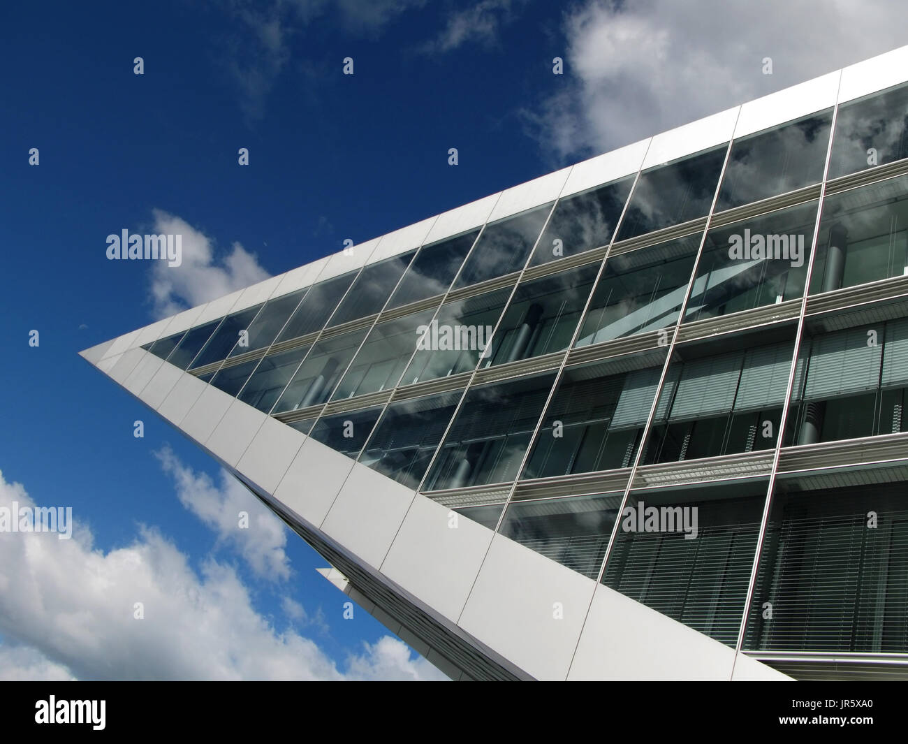 glass building harbor Stock Photo Alamy