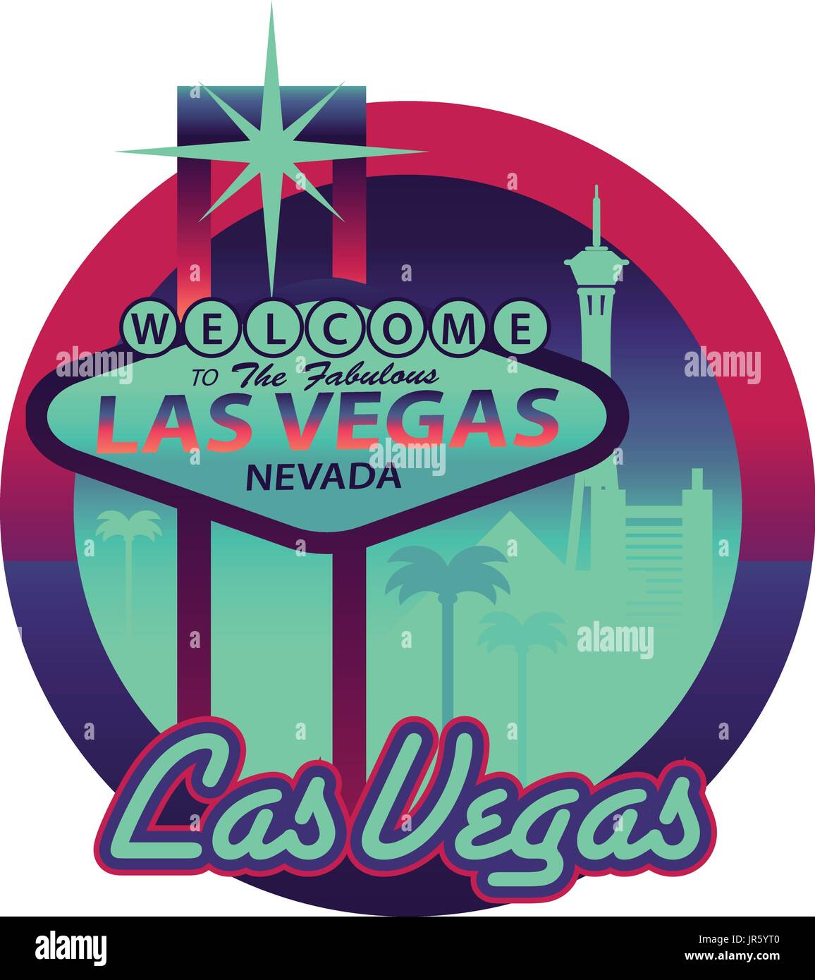 Las Vegas Nevada urban skyline Stock Vector Image & Art Alamy