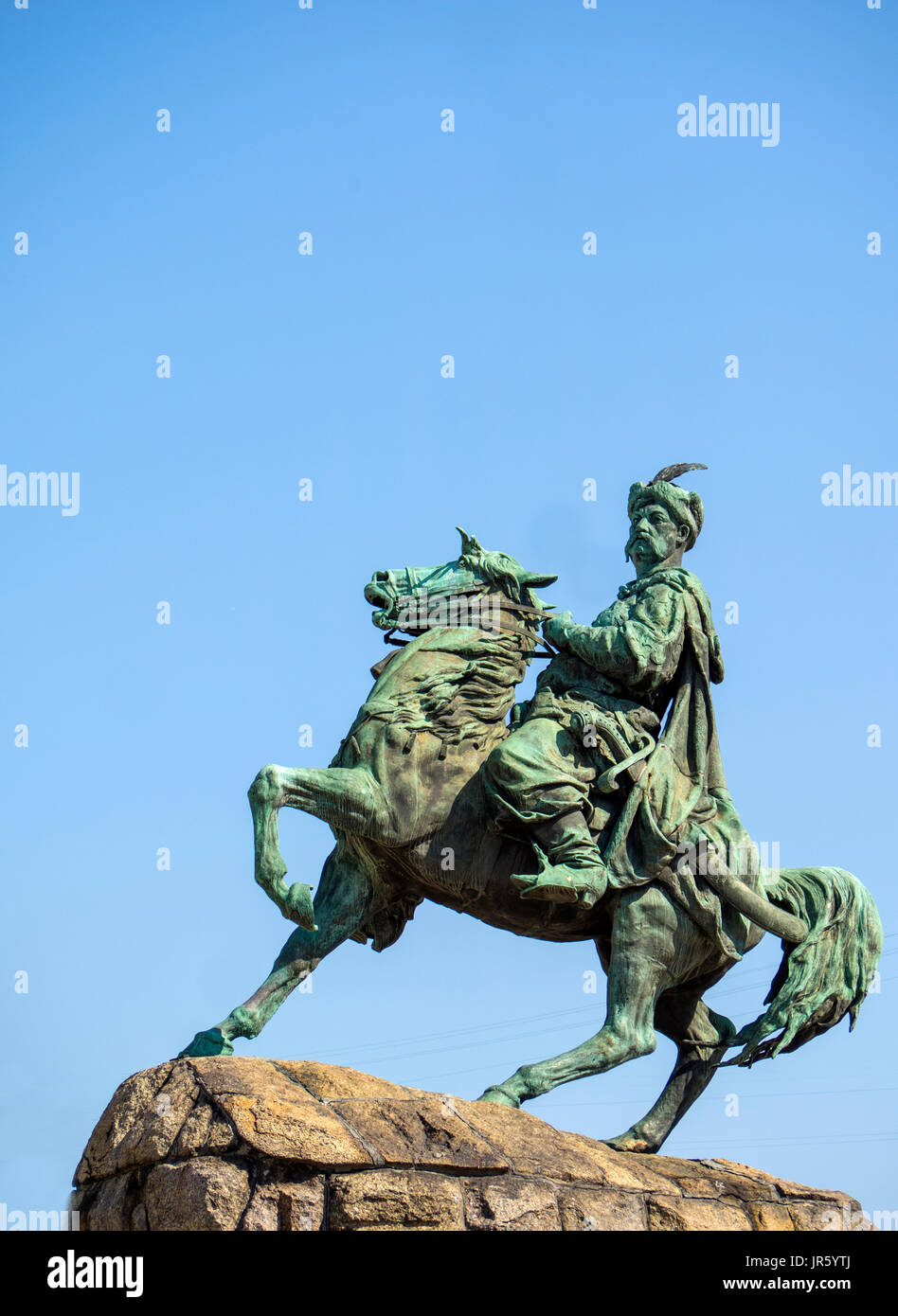 Monument Bogdan Khmelnitsky on Sofievskaya Square, Kiev, Ukraine