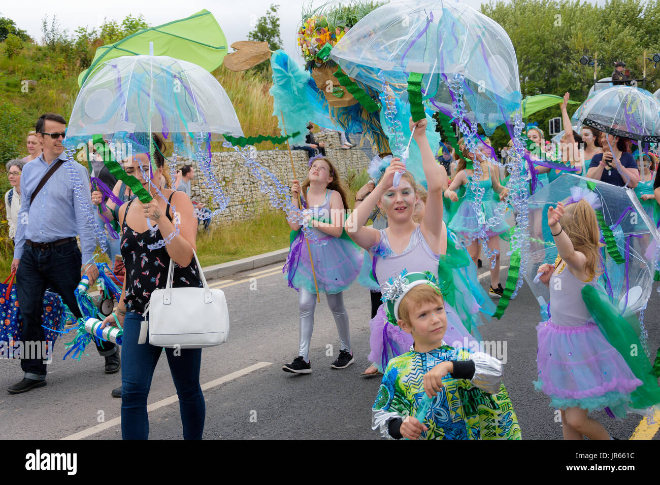 Under the sea carnival at Telford town centre. Stock Photo