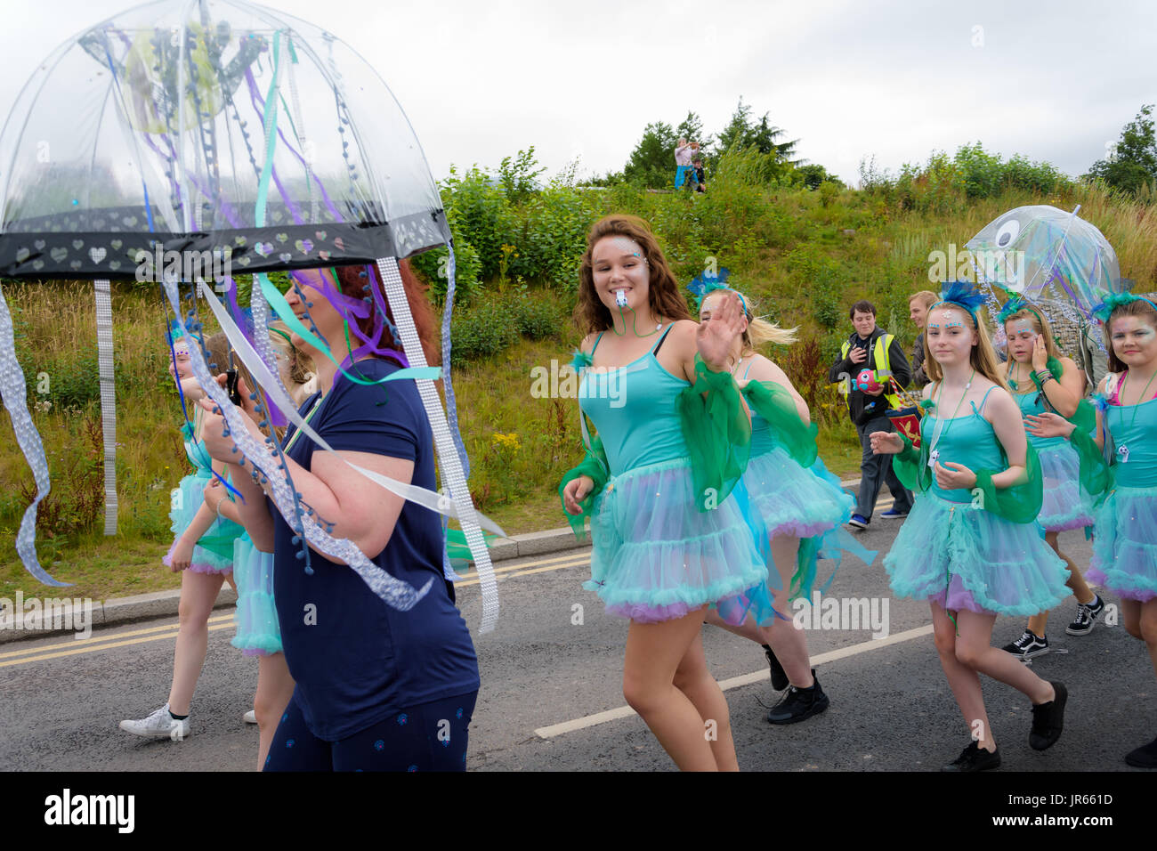 Under the sea carnival at Telford town centre Stock Photo Alamy