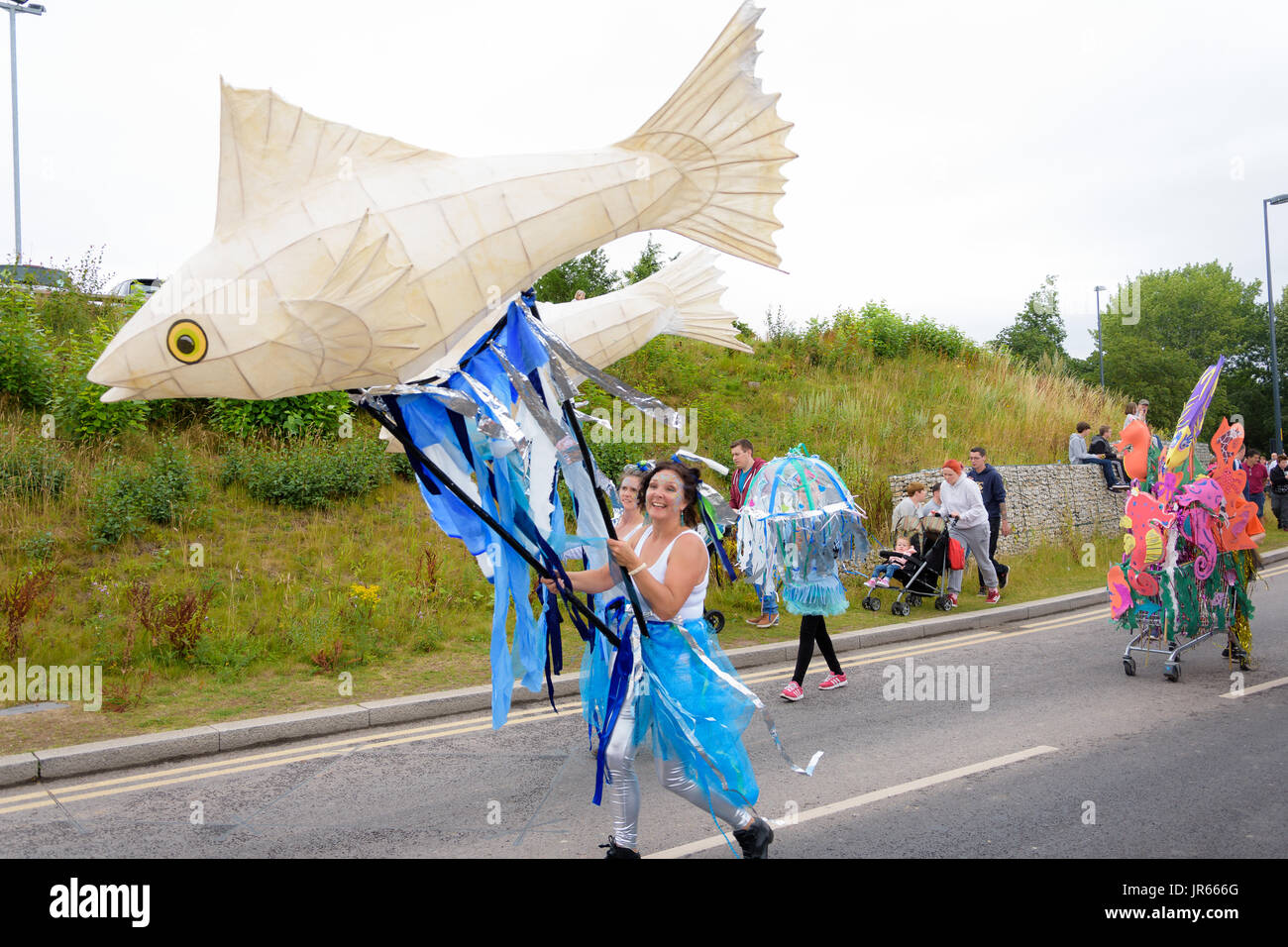 Under the sea carnival at Telford town centre Stock Photo Alamy