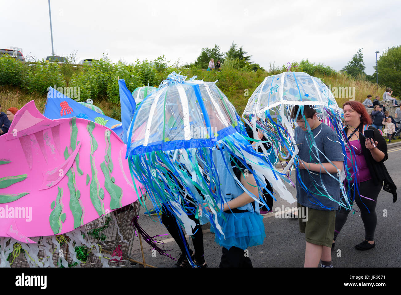 Under the sea carnival at Telford town centre Stock Photo Alamy