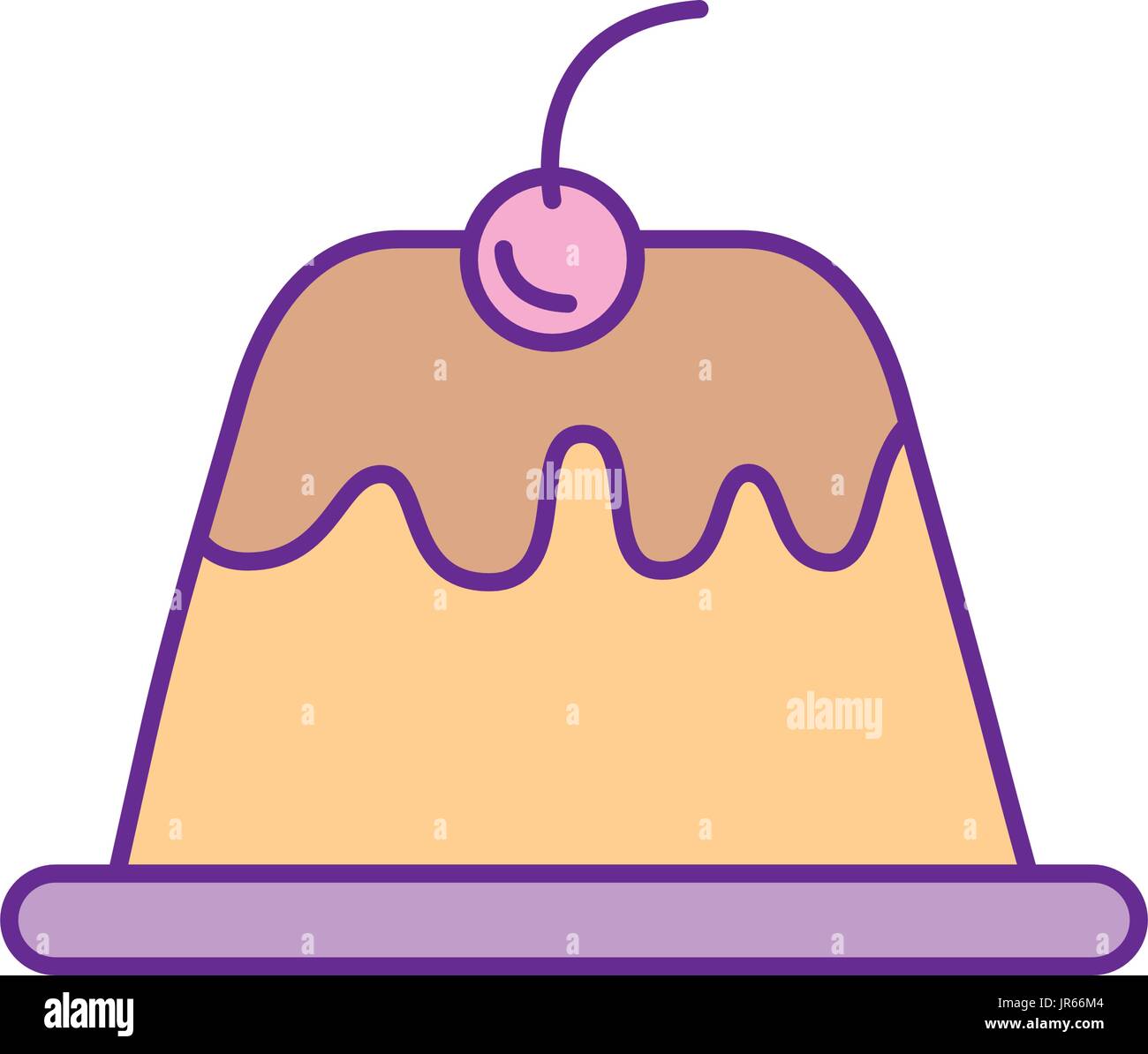 sweet pudding isolated icon Stock Vector Image & Art - Alamy