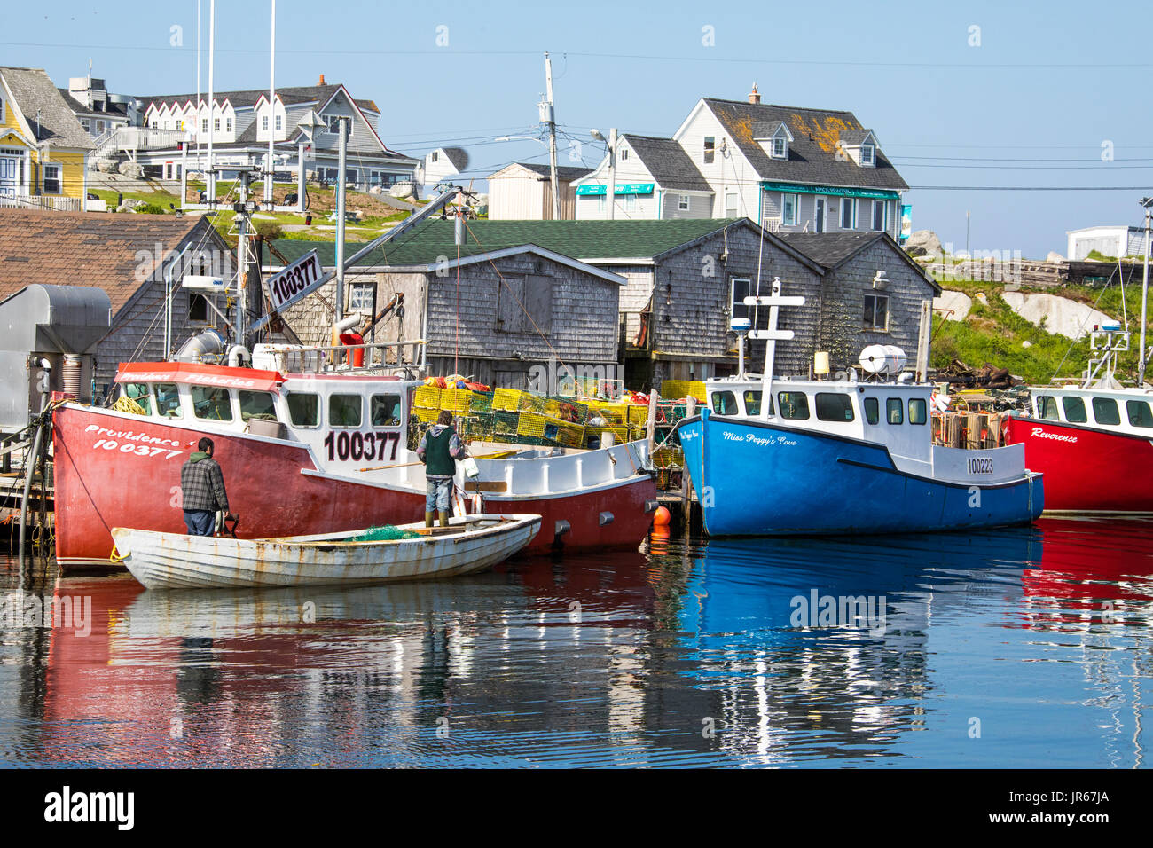 Fishing community at Peggy's Cove, Nova Scotia, Canada Stock Photo