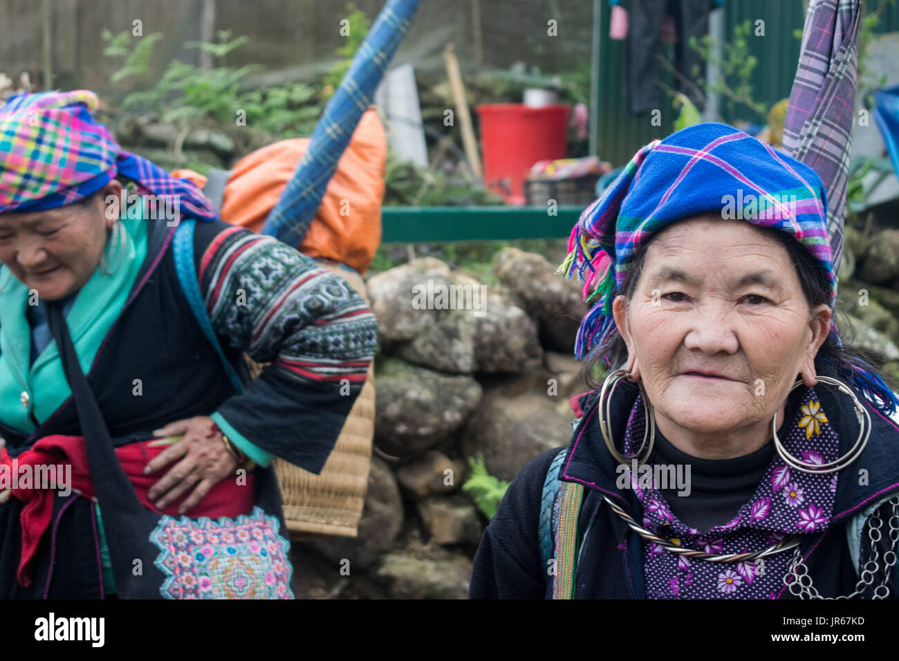 Tribal woman Stock Photo