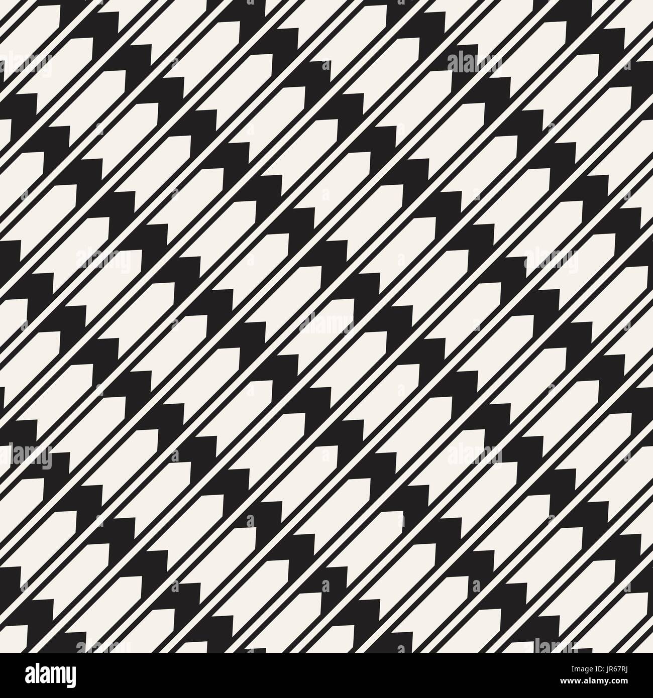 Vector seamless zigzag line pattern. Abstract stylish geometric ...
