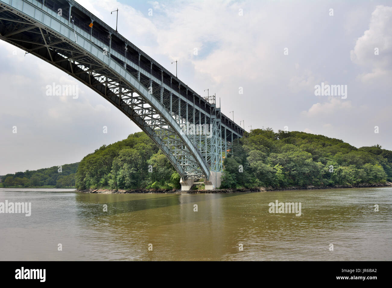 Henry Hudson Bridge Over the Harlem River Stock Photo Alamy