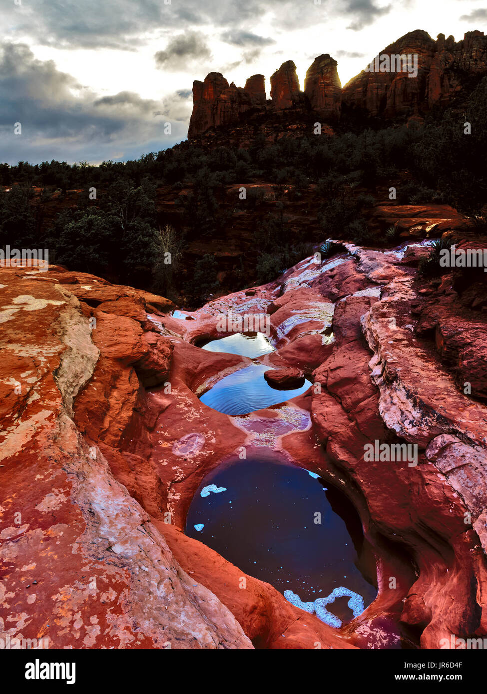 Seven Sacred Pools, Soldiers Pass Trail, Sedona, Arizona, America, USA