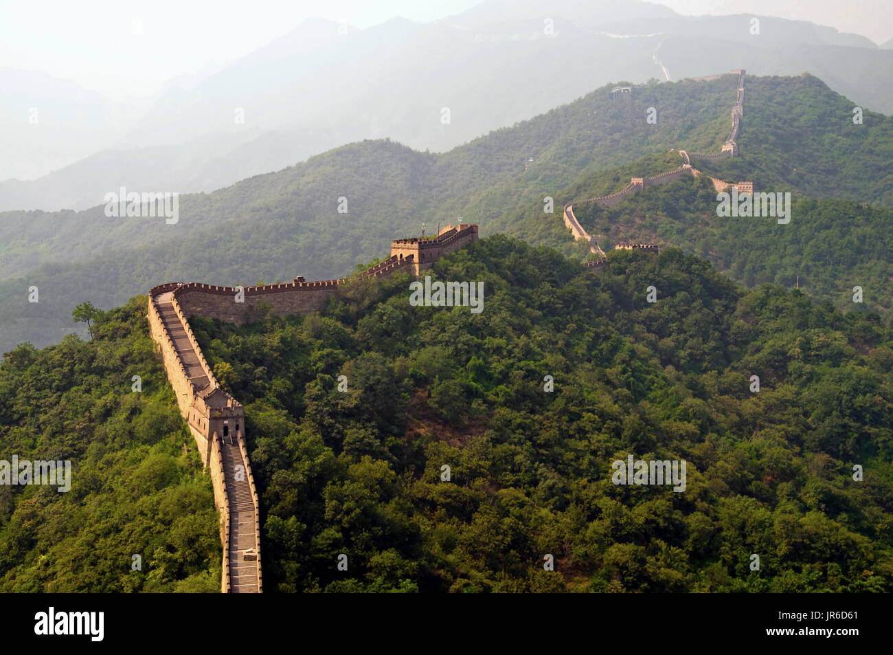 Great wall of China, Mutianyu, China Stock Photo