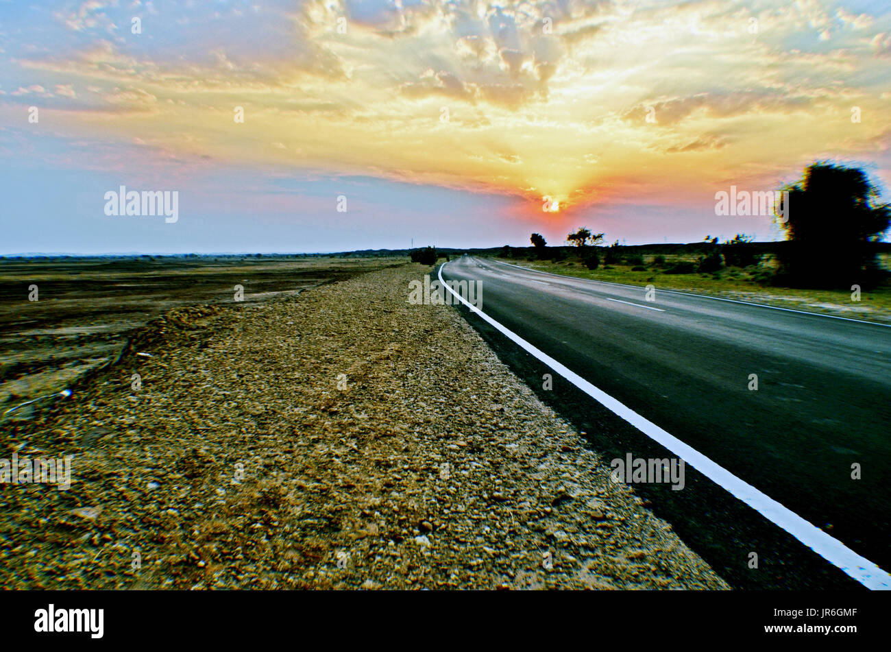 Sun set view Stock Photo - Alamy