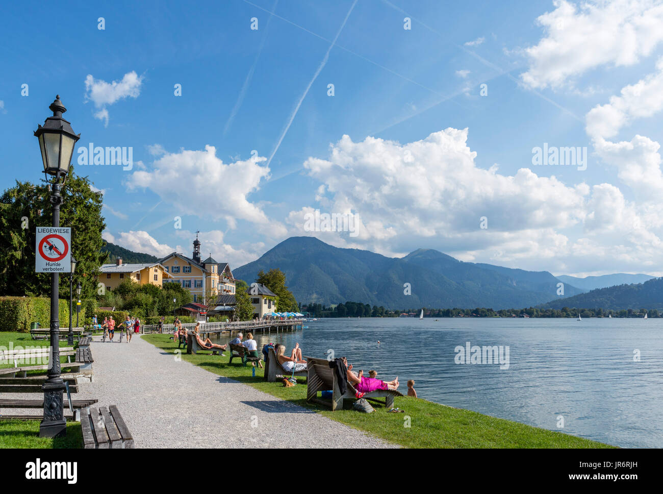 Tegernsee, Lake Tegernsee, Bavaria, Germany Stock Photo