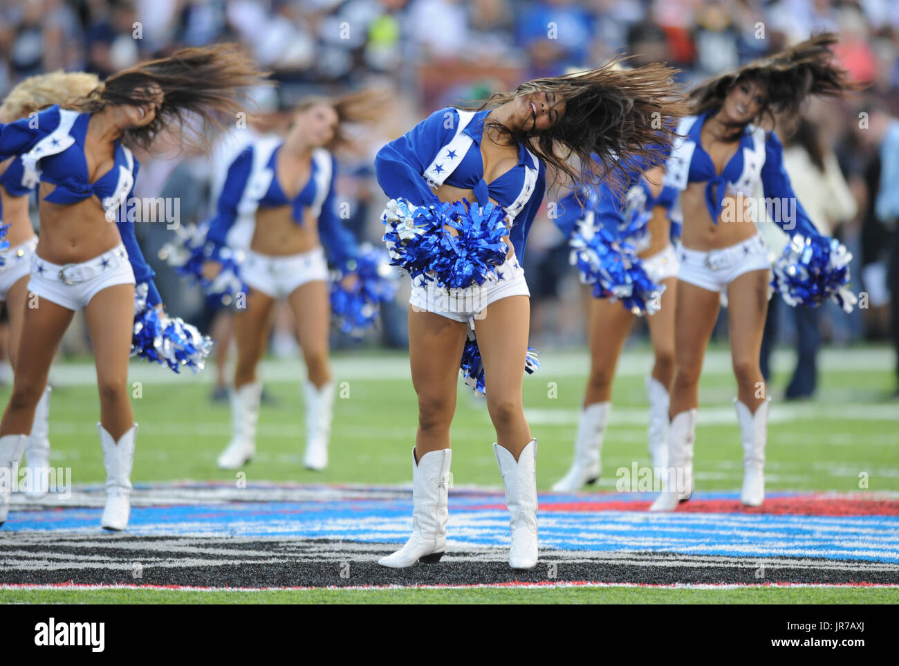 Canton, Ohio, USA. 3rd August, 2017. Dallas Cowboy Cheerleaders during ...