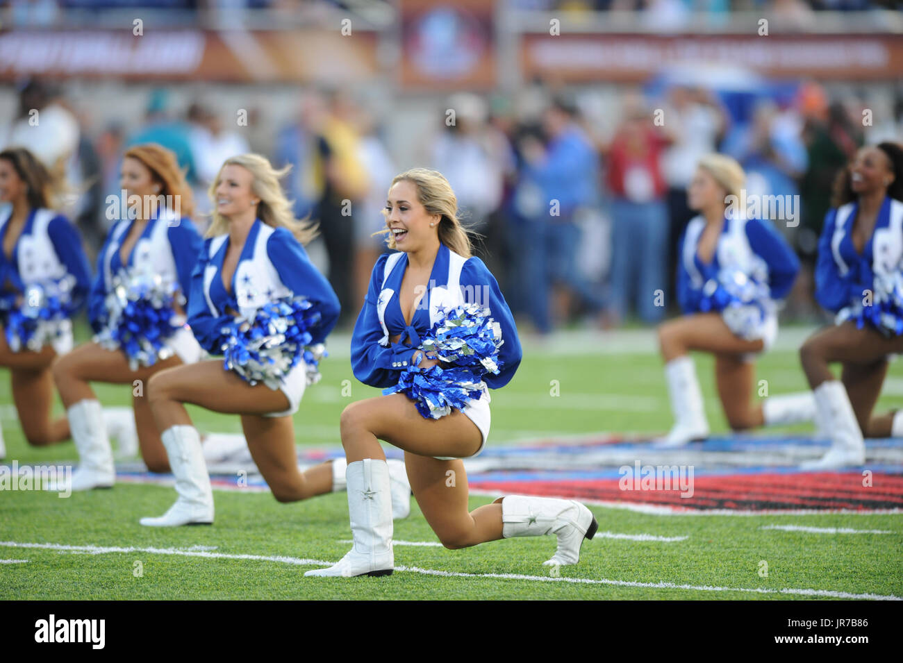 Canton, Ohio, USA. 3rd August, 2017. Dallas Cowboy Cheerleaders during ...
