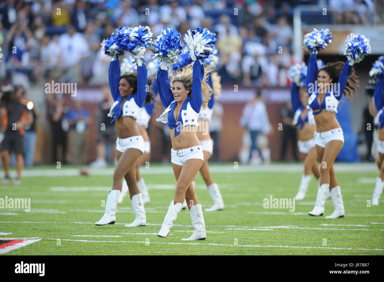 Canton, Ohio, USA. 3rd August, 2017. Dallas Cowboy Cheerleaders during ...