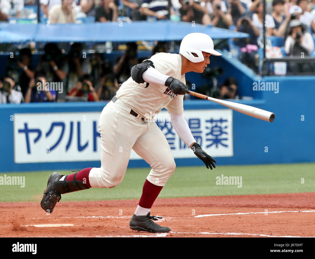 Ohtani and Shintaro Fujinami (tomorrow's OAK SP) at the 2012 Koshien HS  Baseball Spring Tournament. Ohtani hit a HR off Fujinami but gave up 9 runs  to Fujinami's powerhouse Osaka Toin team. 