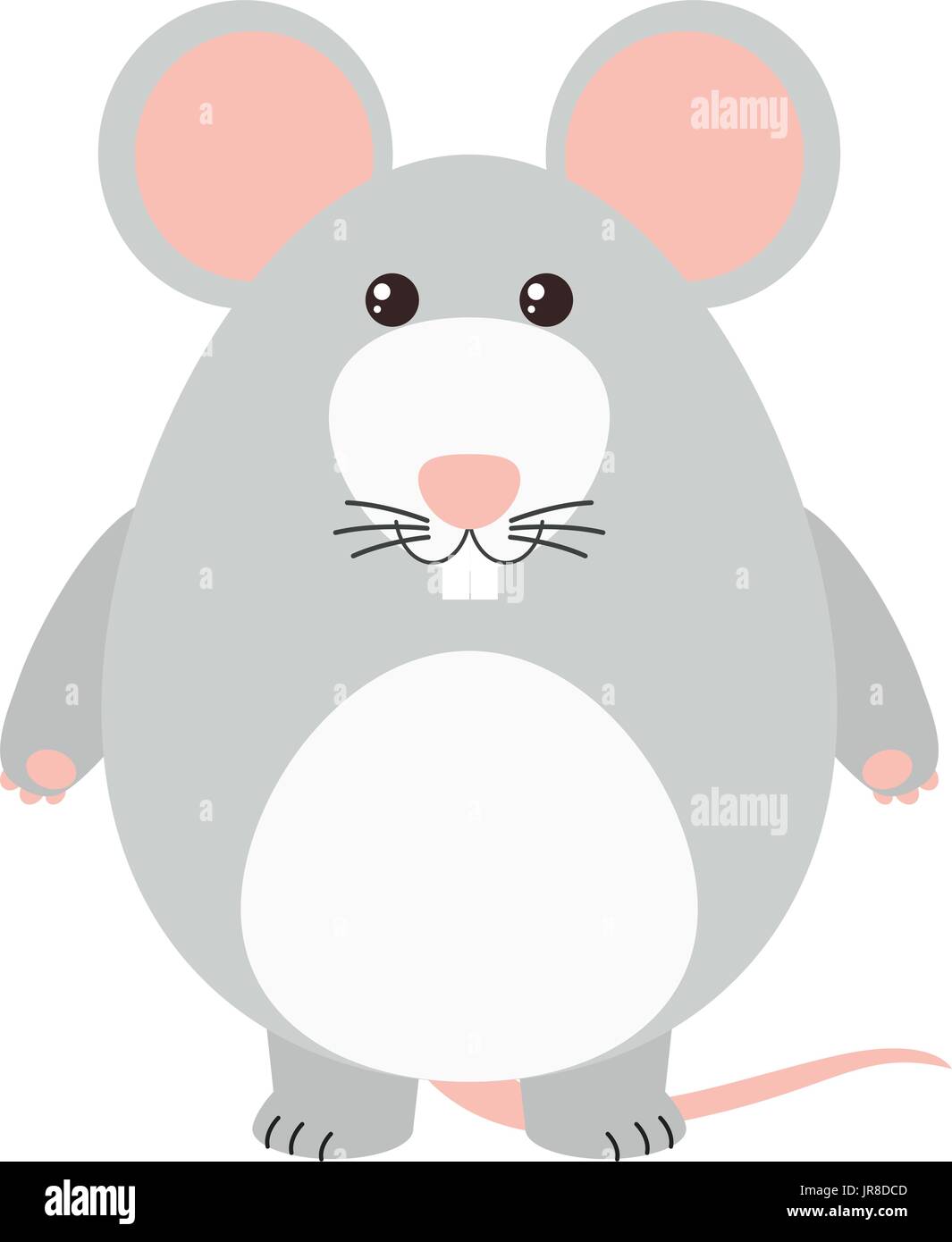 Gray mouse on white background illustration Stock Vector Image & Art