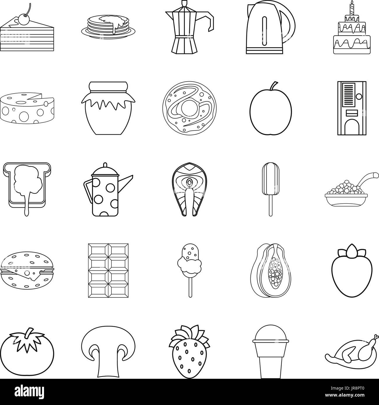 Supply icons set, outline style Stock Vector Image & Art - Alamy