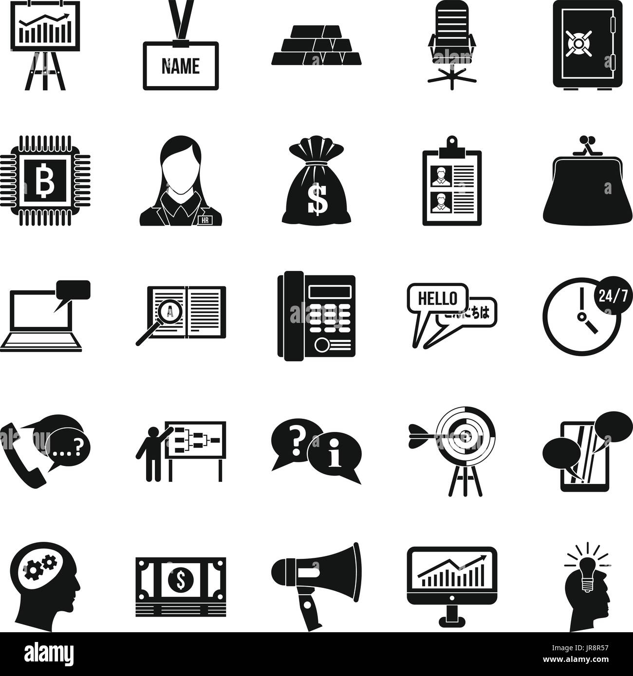 Blood Money Icons Set Simple Style Stock Vector Art Illustration - blood money ico!   ns set simple style