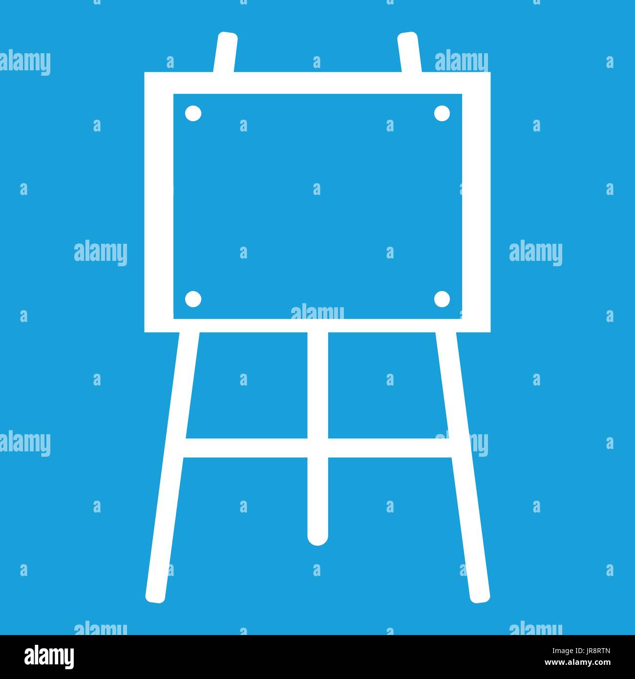 Wooden easel icon white Stock Vector Image & Art - Alamy