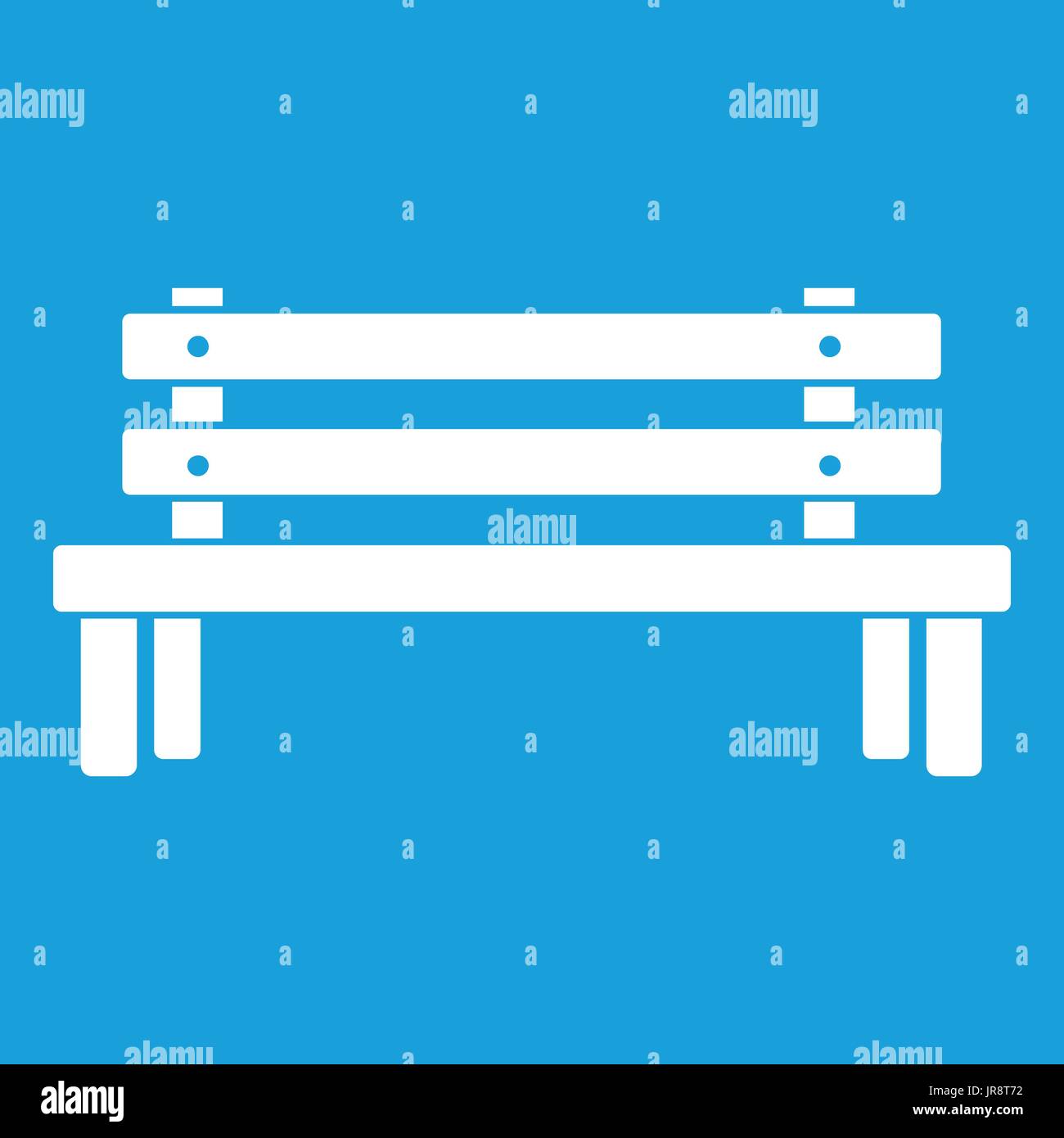 Wooden bench icon white Stock Vector Image & Art - Alamy