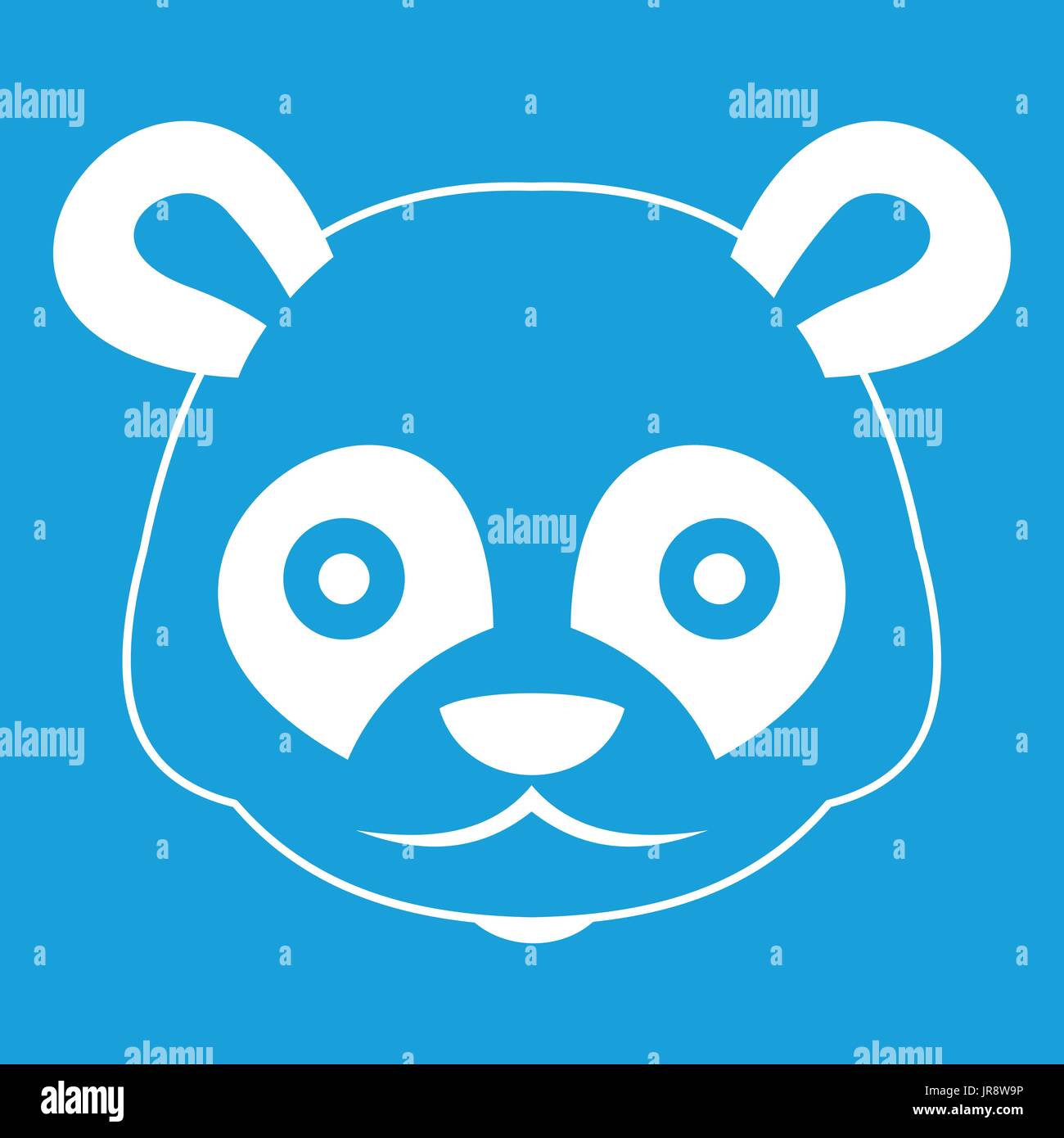 Head of panda icon white Stock Vector Image & Art - Alamy