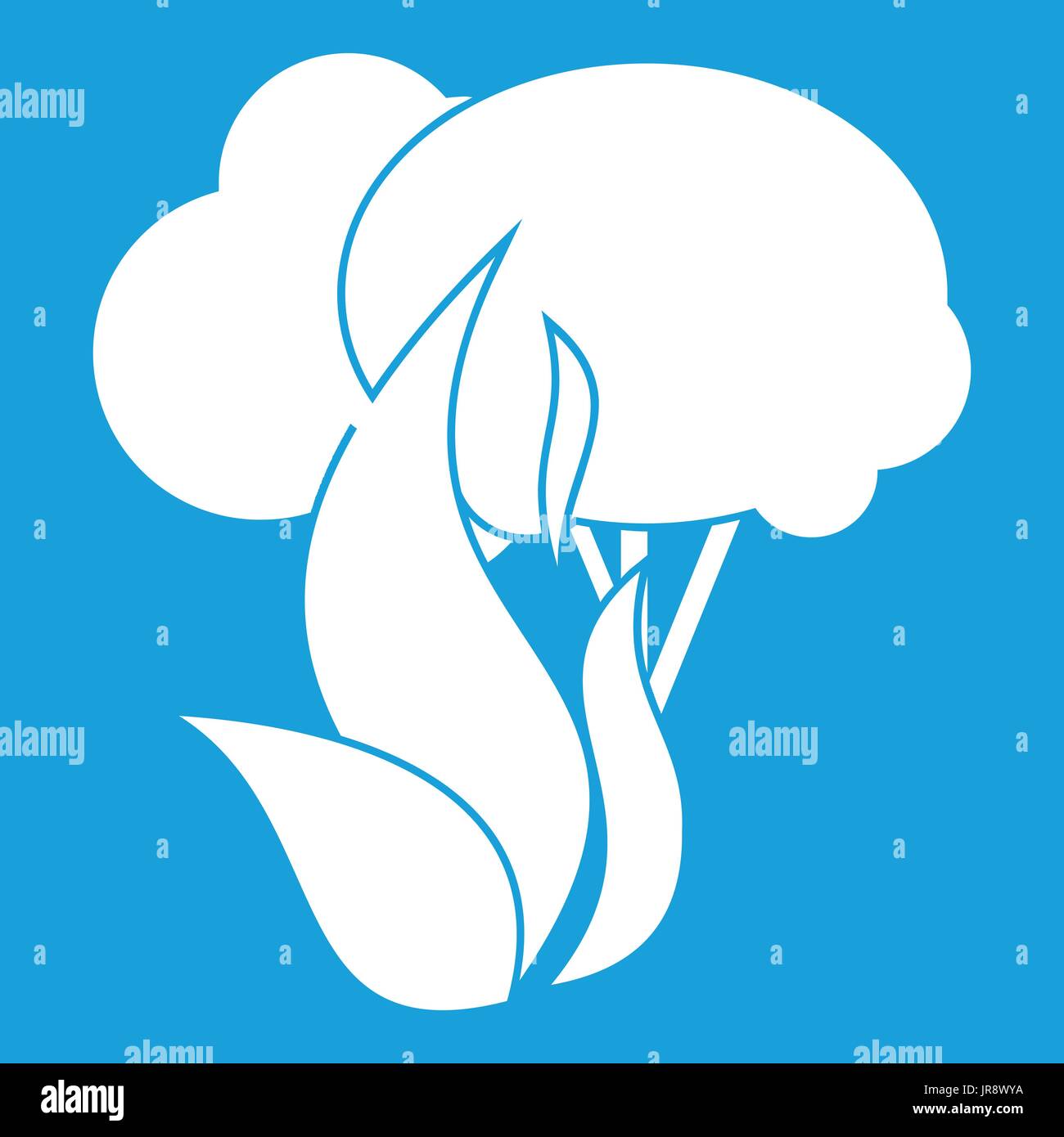 Burning forest trees icon white Stock Vector Image & Art - Alamy