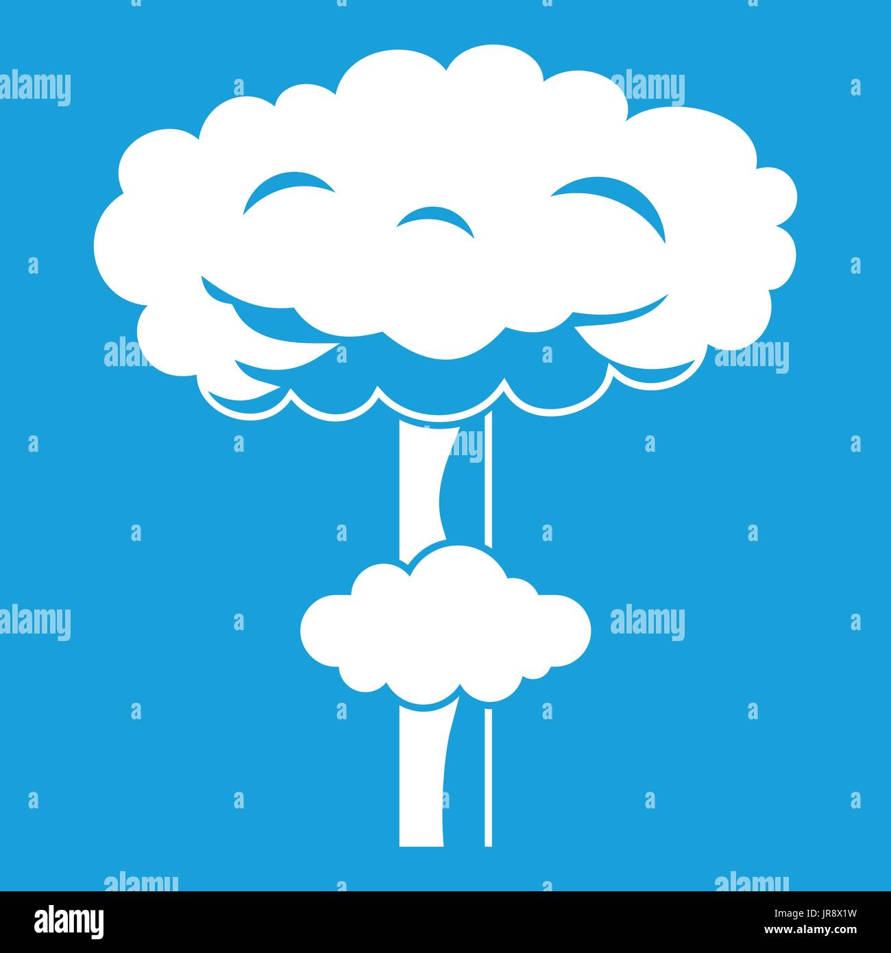 Nuclear explosion icon white Stock Vector Image & Art - Alamy