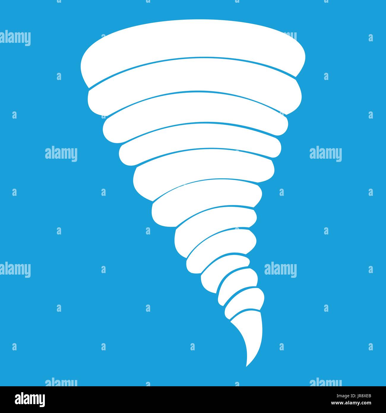 Tornado icon white Stock Vector Image & Art - Alamy