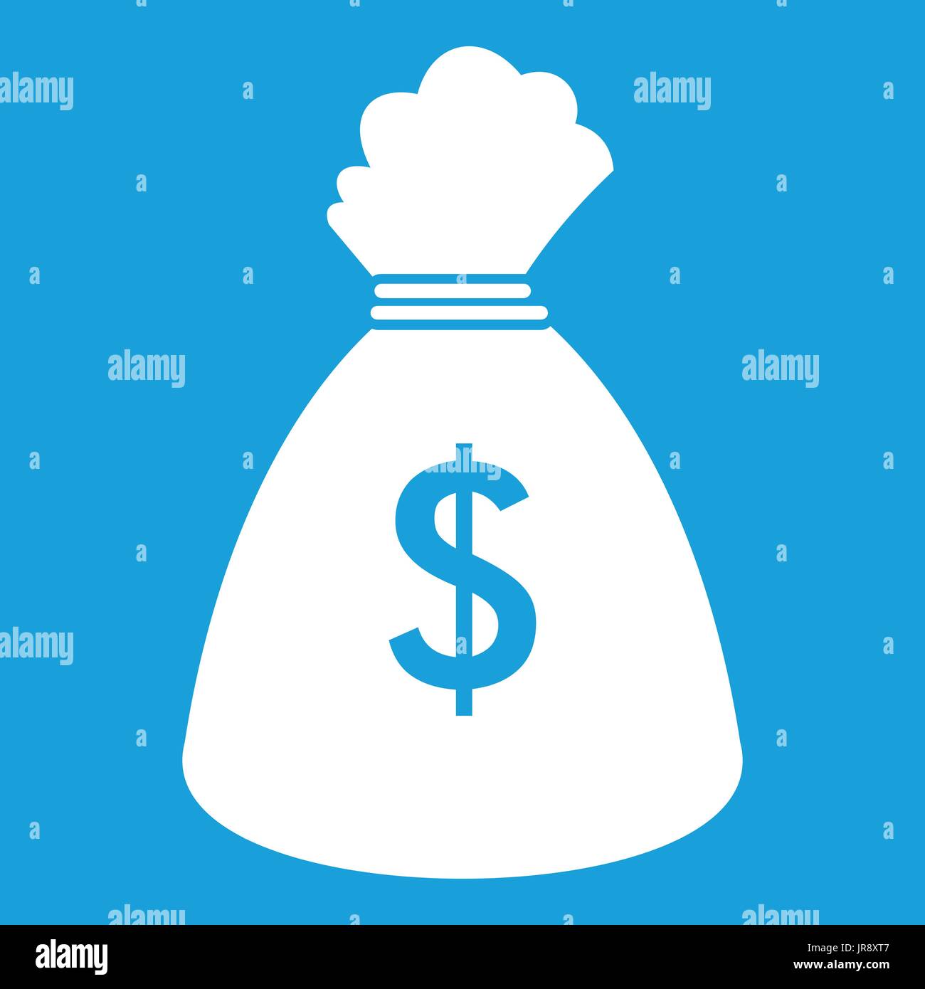 Money bag icon white Stock Vector Image & Art - Alamy