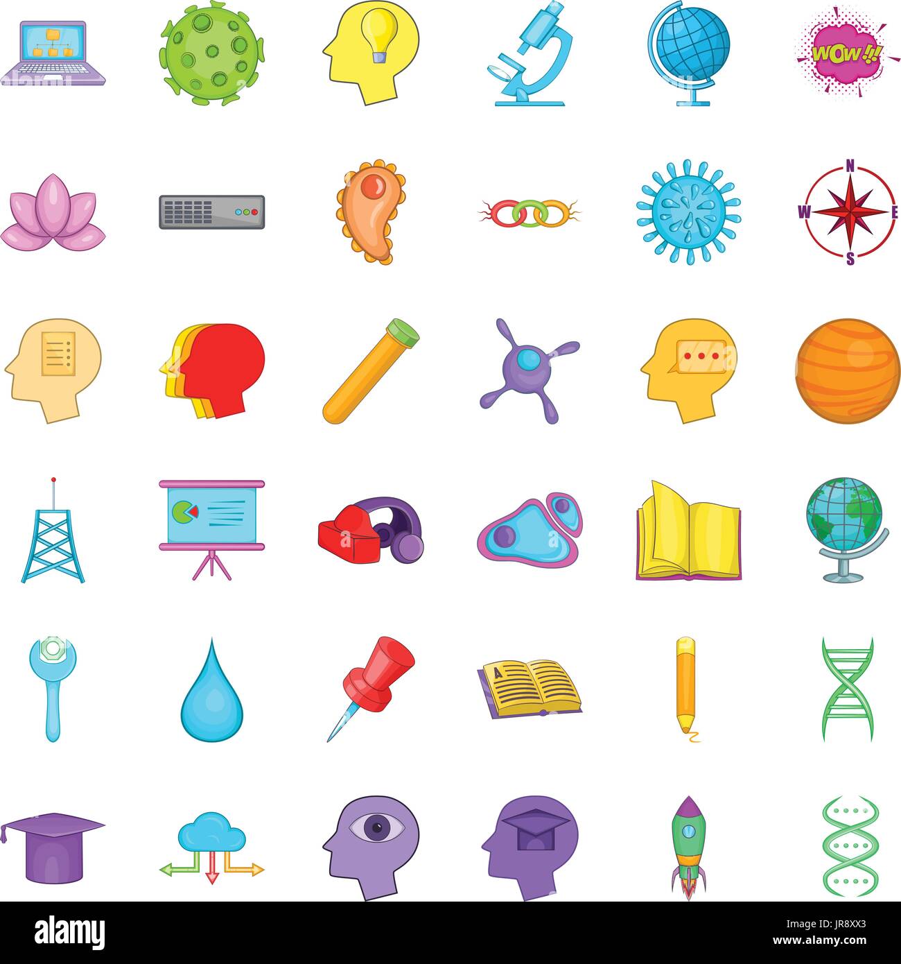 Creative business icons set, cartoon style Stock Vector Image & Art - Alamy