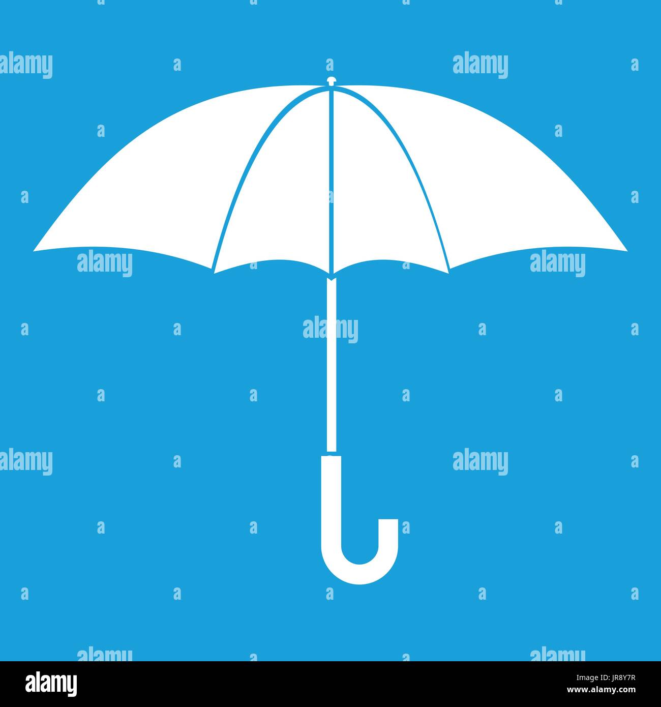 Umbrella icon white Stock Vector Image & Art - Alamy