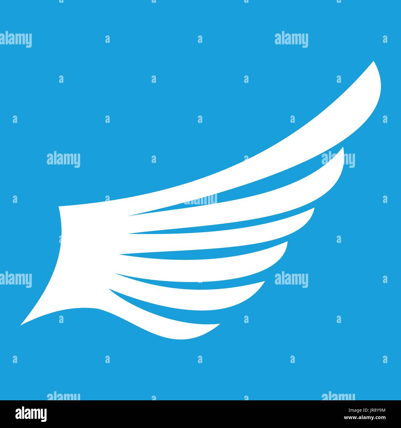 Wing icon white Stock Vector Image & Art - Alamy