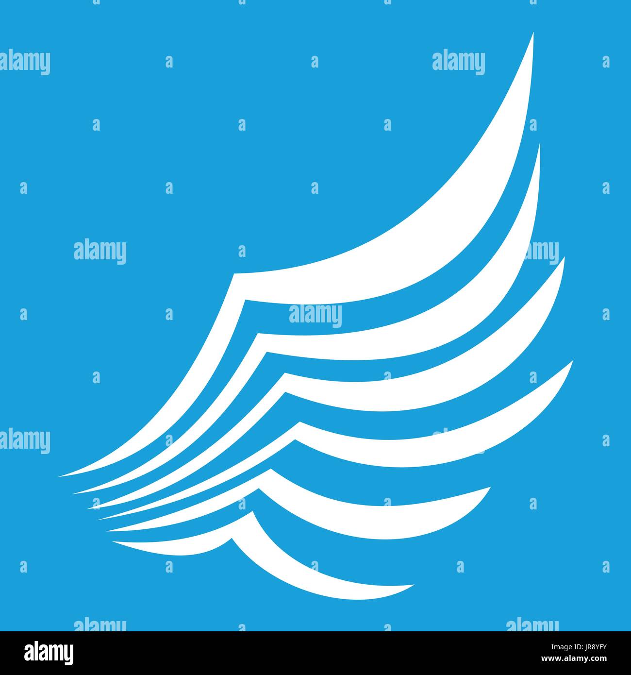 Wing icon white Stock Vector Image & Art - Alamy