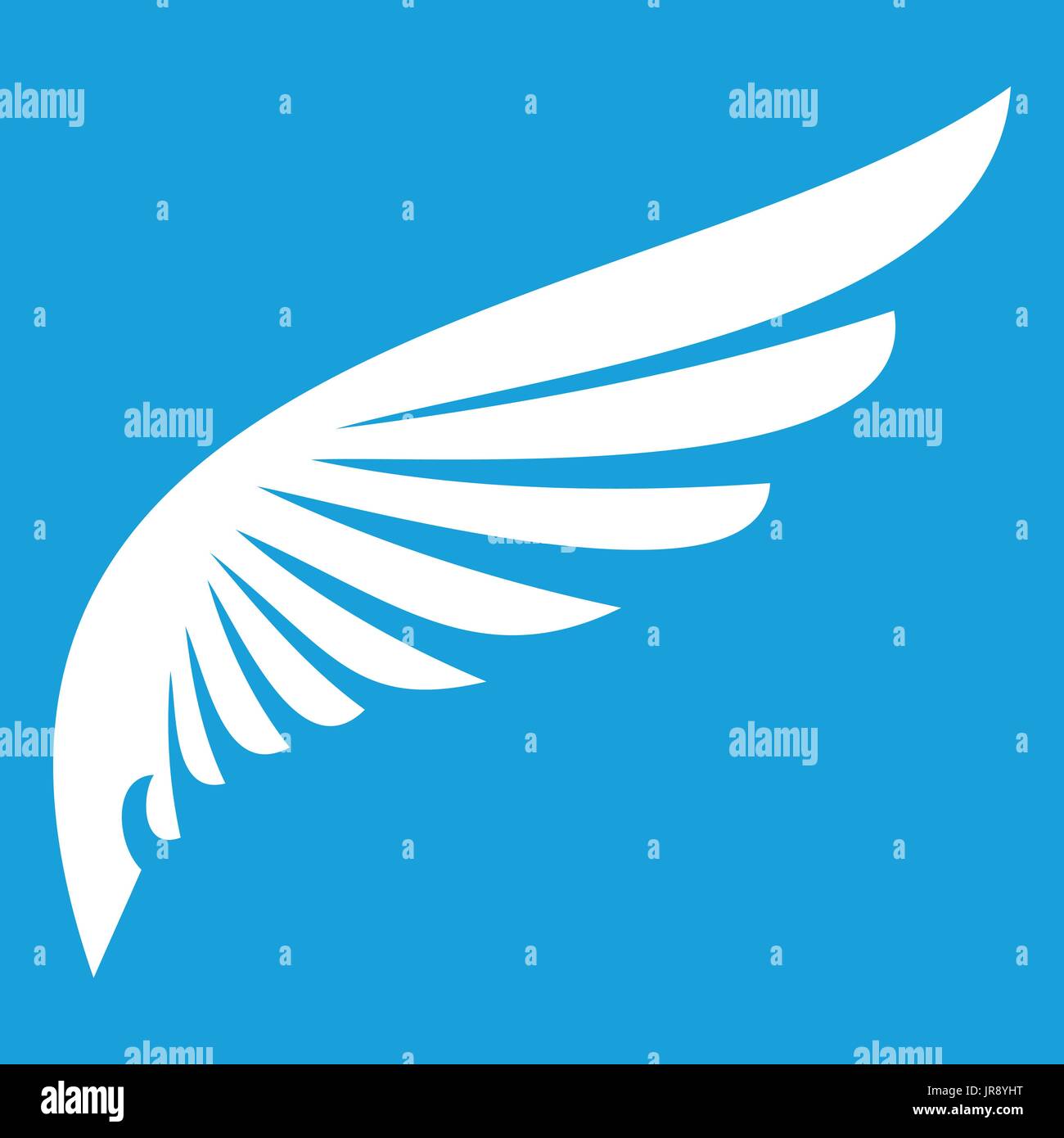 Wing icon white Stock Vector Image & Art - Alamy